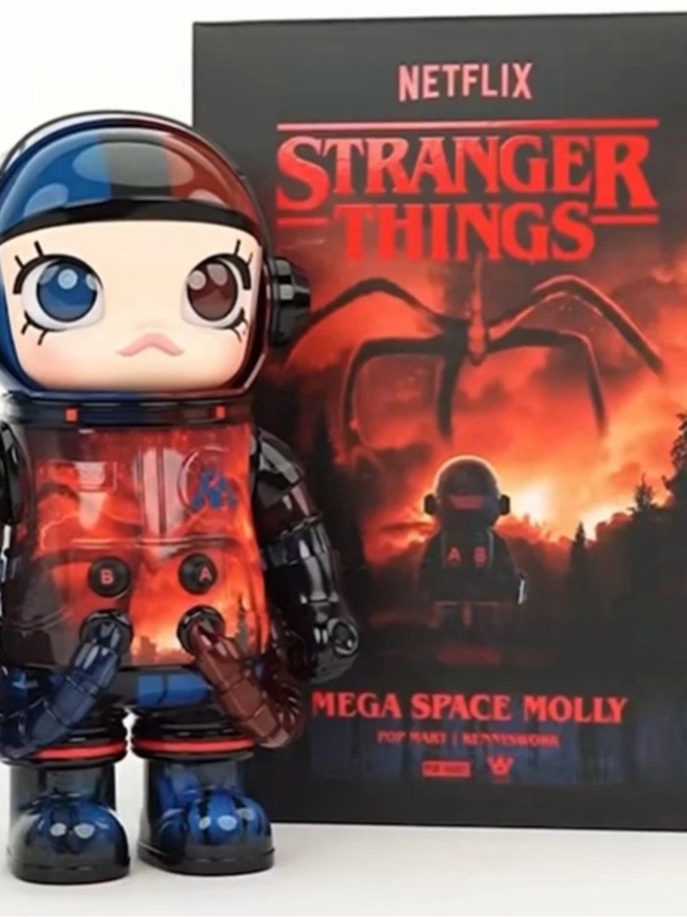 Stranger Things Mega Space Molly 400 Collectible Figure - Red & Blue